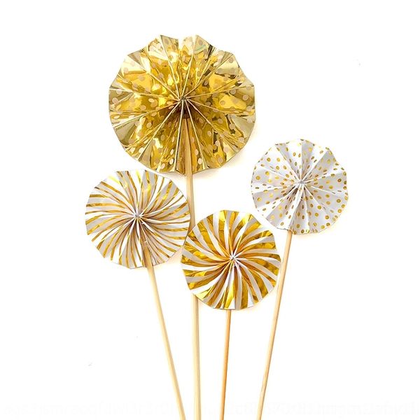 

aqsxt cakedecoration ветер складной серебряный р золотой пыльцы цветок плагин партии ins ins серебро складной веер ветер бумажный веер золот