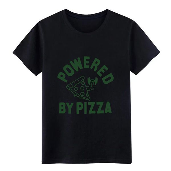 

powered by pizza gym motivation gift cool funny create short sleeve euro size 3xl letter loose comical sport sweatshirt hoodie t shirt