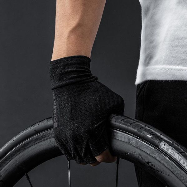 

rockbros велосипедные перчатки осень весна mtb велосипед перчатки sbr pad половина finger велосипед goves мужчины женщины дышащий противоуда, Black
