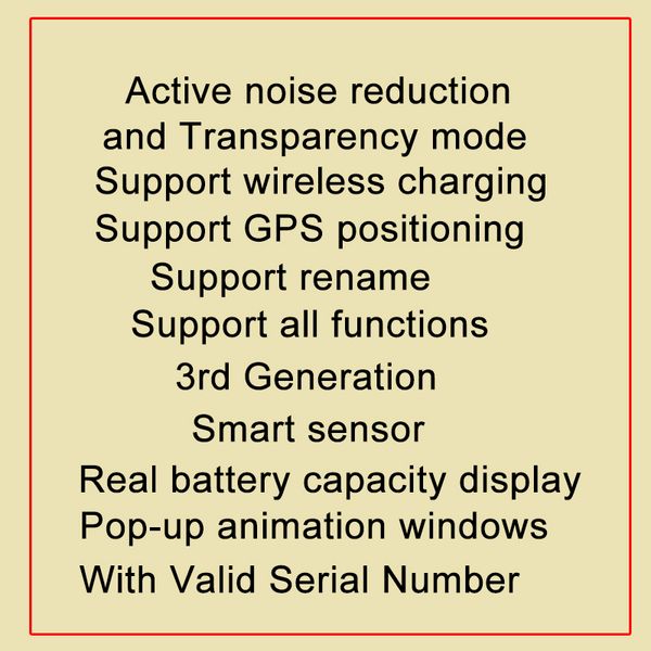 

active noise cancellation earphones air gen 3 ap3 transparency mode earbuds 3rd generation pro wireless headphones pods bluetooth headsets