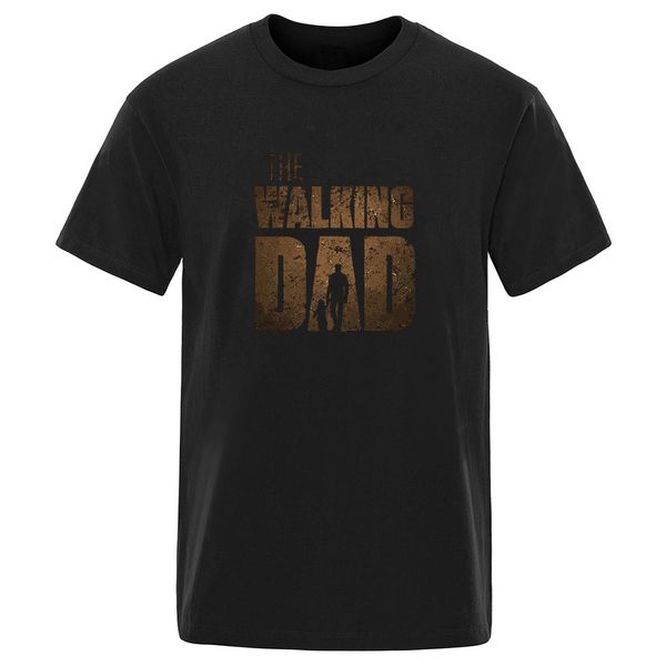 

hip hop crew neck summer cool the walking dad short sleeve solid color fashion father day gift hooded sweatshirt hoodie men t shirt