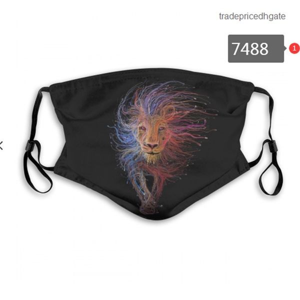 

factoryeks3men fashion new exclusive and women 2020 dust boy lion king cartoon 3d printed animal pm2.5 mask wi