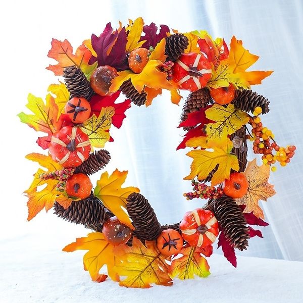 

9ksgb хэллоуин украшения тыквы черепа гирлянду 40 украшения ягодный центр бар окна благодарения висит бар висячие украшения 30см decorati