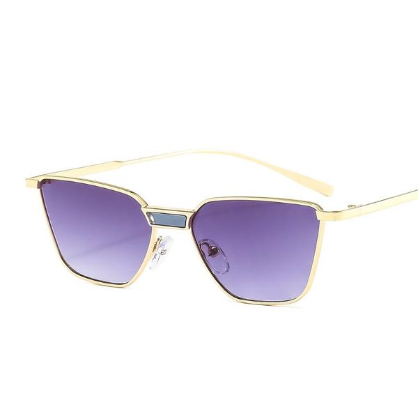 

sunglasses 2021 metal fashion women design mirror vintage cat eye sun glasses lady eyewear, White;black
