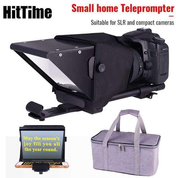 

hittime mini teleprompter регулируемый смартфон teleprompter beam splitter для домашнего интервью съемки / мобильный живой w / care