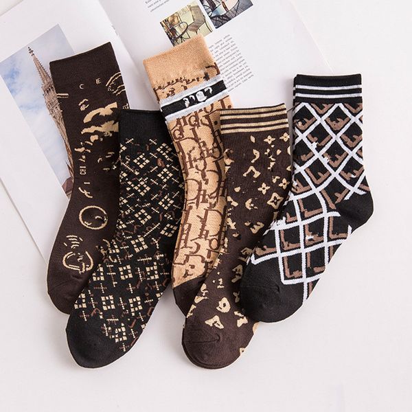 

g classic design port cotton stockings women socks italy brands vintage wire sock middle stocking designer women fashion stockings 2021, Pink;yellow