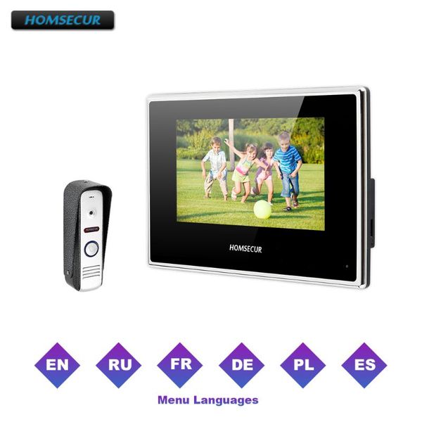 

homsecur 7" wired video door entry security intercom for home security bc021-s+bm718-b