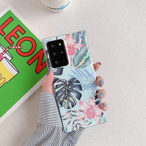 

for samsung galaxy s20 ultra laser flowers pattern tpu protective case