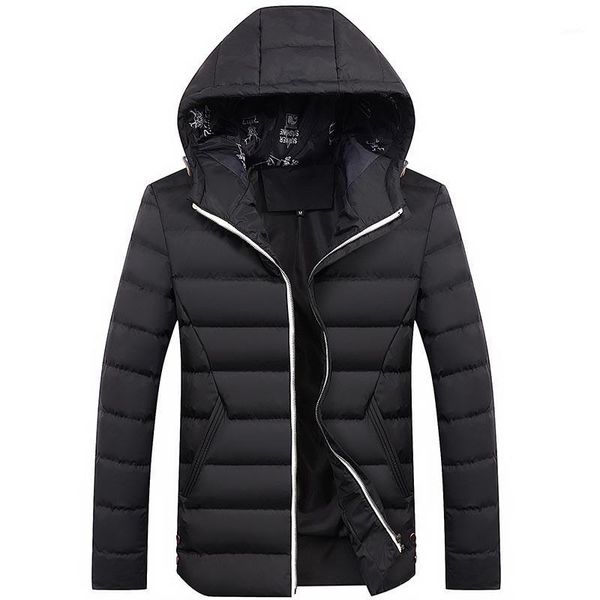 

winter jacket men -30 degree thicken warm parkas hooded coat men's jackets outerwear men clothes bubble coats jaqueta masculina1, Black