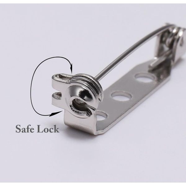 

20pcs lot 20 25 32mm brooch base back bar badge holder finding safe lock brooch pins for diy jewelry making supplies accessories f sqcvcg, Gray