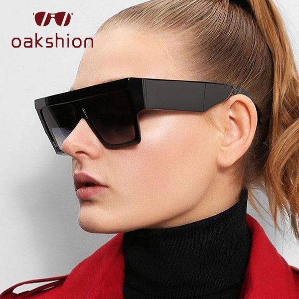 

oakshion fashion lady oversize square sunglasses women men big frame retro female mirror sun glasses lunette de soleil femme, White;black