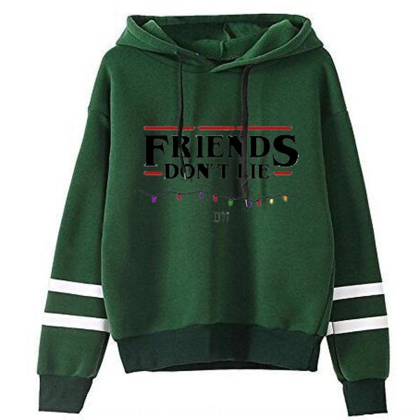 

2019 loose casual printed letter hooded sweatermulticolor women's 2019 loose casual printed letter hooded women's sweater sweater, Black