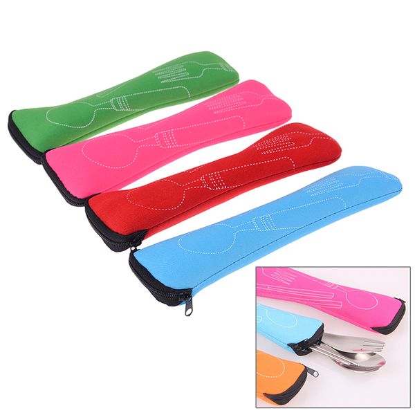 

storage bag gift bag tableware holder organizer portable tableware dinnerware travel camping cutlery fork poon picnic tool