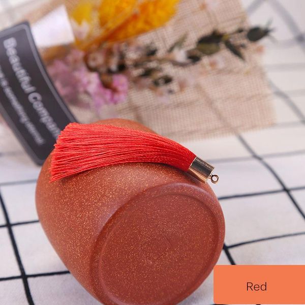 

20pcs 6cm metal caps small tassel fringe pendant diy crafts earring jewelry curtain car hang tassel trim gift box decor material h wmtssi