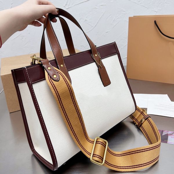 Borse di tela di design Borsa per la spesa Borsa a tracolla di grande capacità Borsa casual da donna Borsa a mano Grande qualità Borsa a mano casual in vera pelle bianca Borsa shopping per mummia