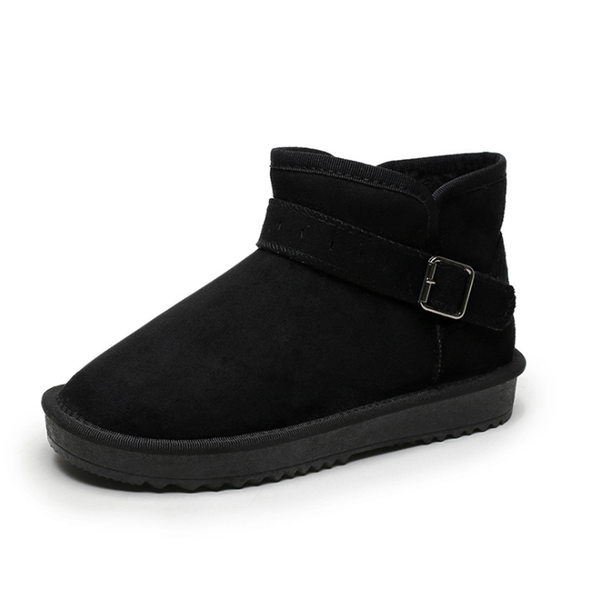 

boots 2020 autumn and winter new snow boots women plus velvet thermal net red short flat cotton shoes, Black