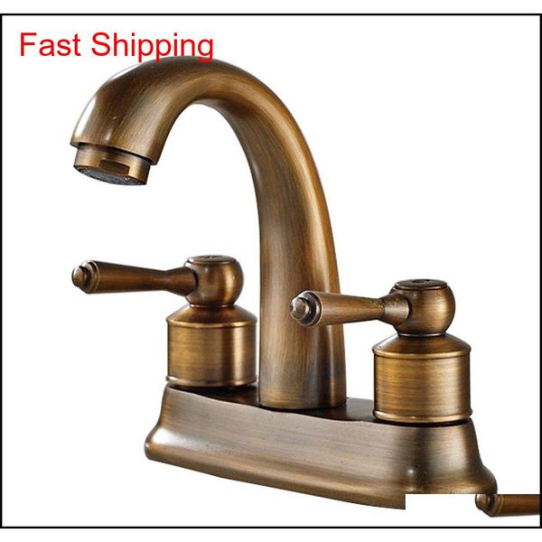 

rolya wholesale antique copper bathroom faucet old style vintage basin mixer set jcdxf