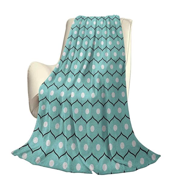 

geometric circles and wavy stripes scroll old fashioned illustrationoffice leisure blankets