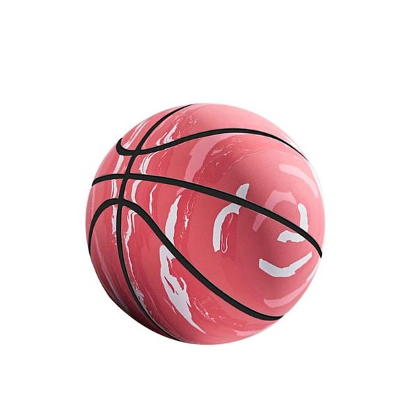 

accessories glossy bouncy deskbasketball mini hollow rubber game for girls boys (red white, 6cm diameter)
