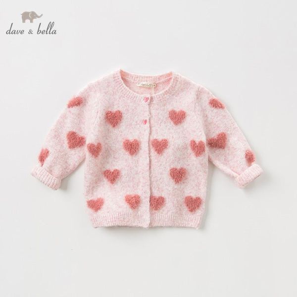 

dbz11886 dave bella autumn infant baby girls fashion love cardigan kids toddler coat children cute knitted sweater, Blue