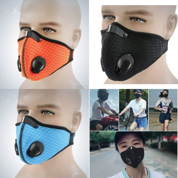

pm2.5 face filter activated carbon with cycling mask anti-pollution sport running training mtb road bike protection dust