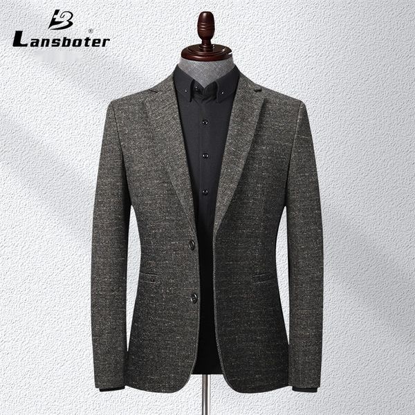 

dakjq leshbert new coathandsome suit autumn version korean slim and coat men's small suit business casual single men's coat jbqpl, Blue