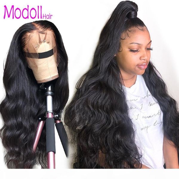 

lace front human hair wigs pre plucked fake scalp wig 150% density brazilian body wave 13*4 lace frontal wigs remy nice hair, Black;brown