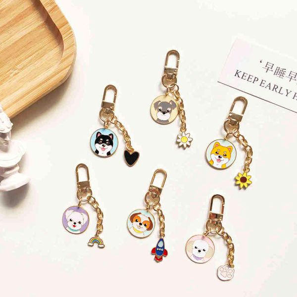 Keychains Shunou Corgi Chave de carro Anel, acessórios Schnauzers, Bichon Frish, Husky, Shiba Inu, Pomeranian, Mignon, Pet Dog