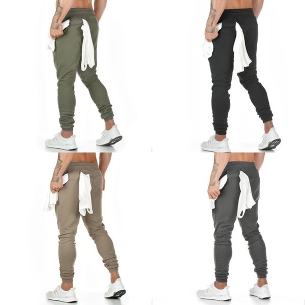 

8temr 2019 новые штаны свет доска и досуг полотенце повседневные спортивные фитнес мужские бегущие узкие брюки плотно pantstraining рейтузы, Blue