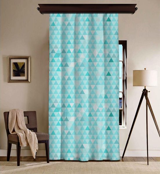

curtain & drapes cipcici triangle pattern blackout kids living room bedroom child decorative elite boy girl turquoise ethnic