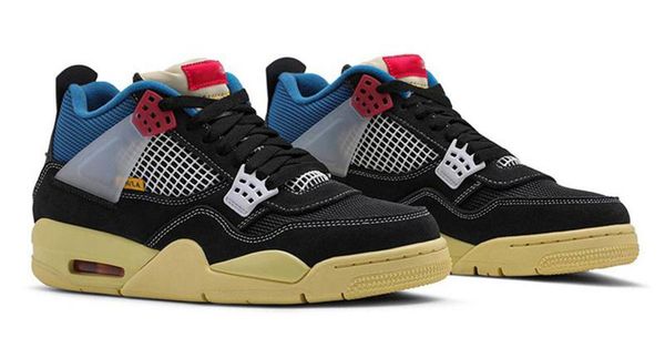 

wholesale 2020 4 union la guava ice off noir 4s sophomore album dress shoes delta mid 92 los angeles dc9533-001 sneakers with box, Black