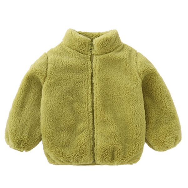 

newborn baby boys autumn winter jacket 1-7 years baby girl plush coat children christmas clothing kids cute outerwear lj201203, Blue;gray