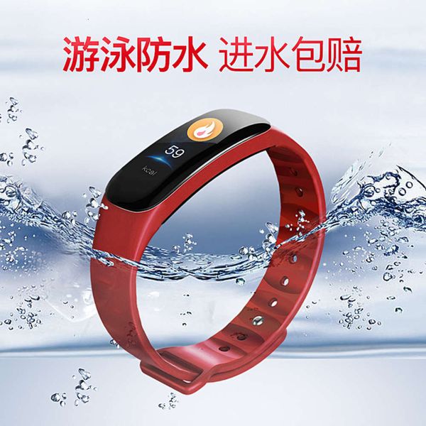 

smart bracelet c1s color screen 0.96 long time standby step blood prsure measurem