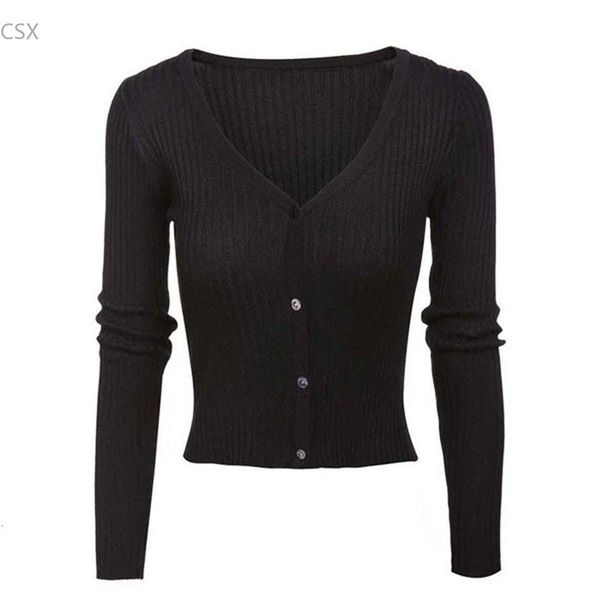 

women sweater mwwiiwwm women's v-neck long sleeve solid slim fit button-up cardigan sweater drop shipping good quality, White;black