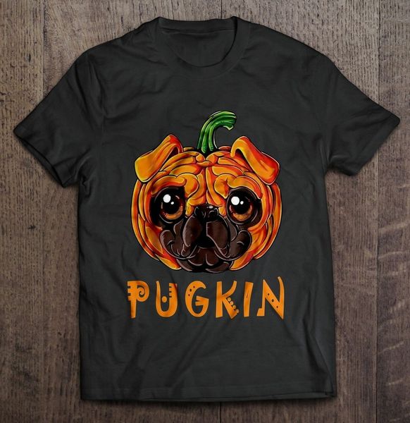 

дизайнеры балахон pugkin мопс тыквы хэллоуин мужчины s 5xl новые тенденции футболки толстовка