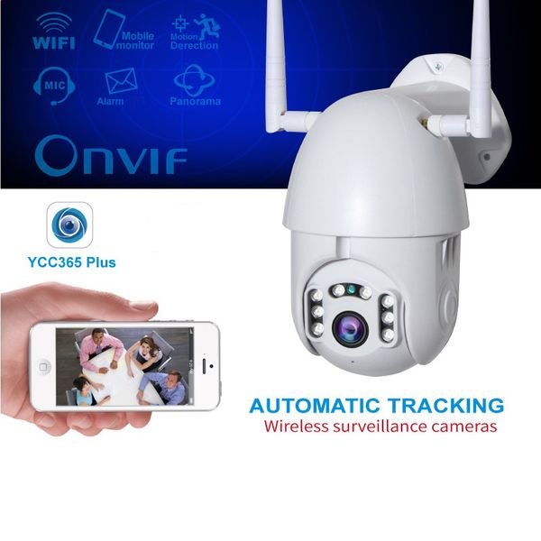 

Waterproof Outdoor 1080P IP Camera Wifi Camera PZT Security Dome CCTV Surveillance Camera Smart Alarm Onvif YCC365 Plus