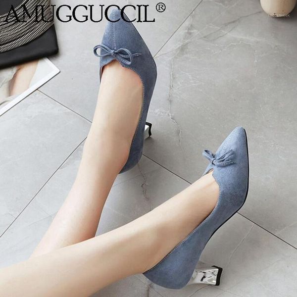 

dress shoes 2021 plus big size 31-48 black beige blue butterfly-knot fashion sweet high heel female lady women pumps d13301