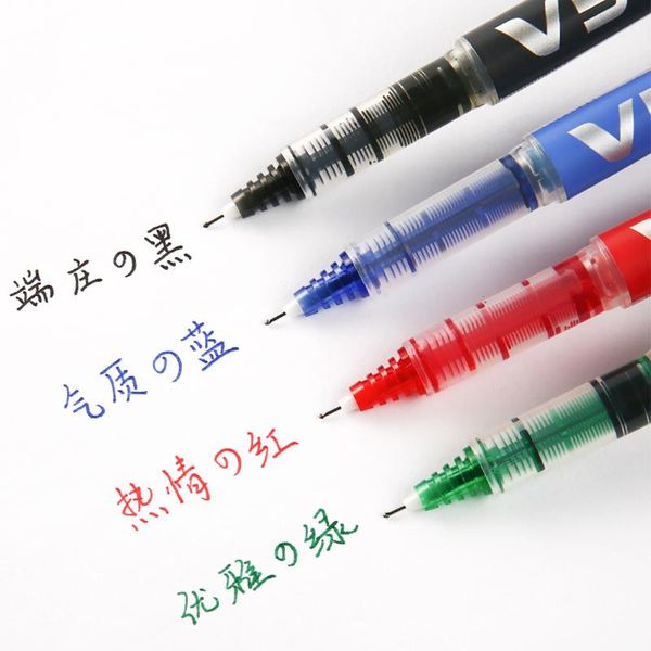 

1 pcs pilot bx-v5/v7 water-based straight liquid gel ink pen stylo kawaii office school pens fine point tip 0.5mm