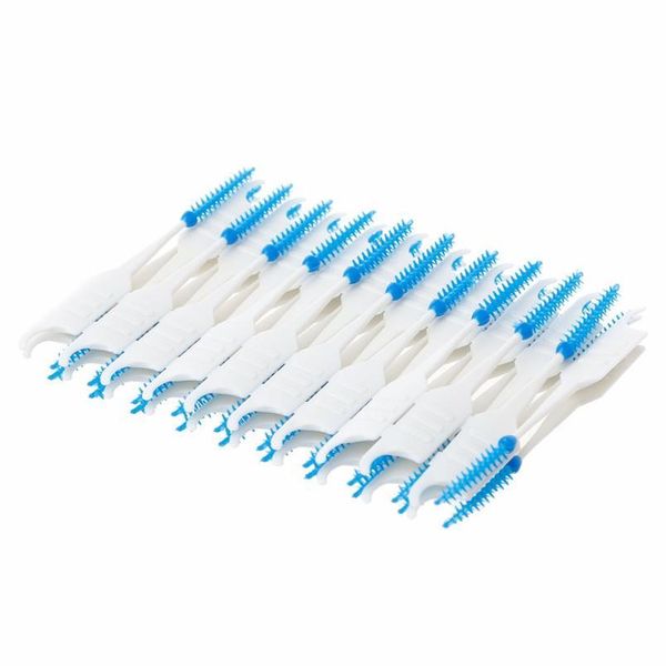 

yas 20/40/120/200pcs double floss head hygiene dental sile interdental brush toothpick yas 20/40/12 sqcomo