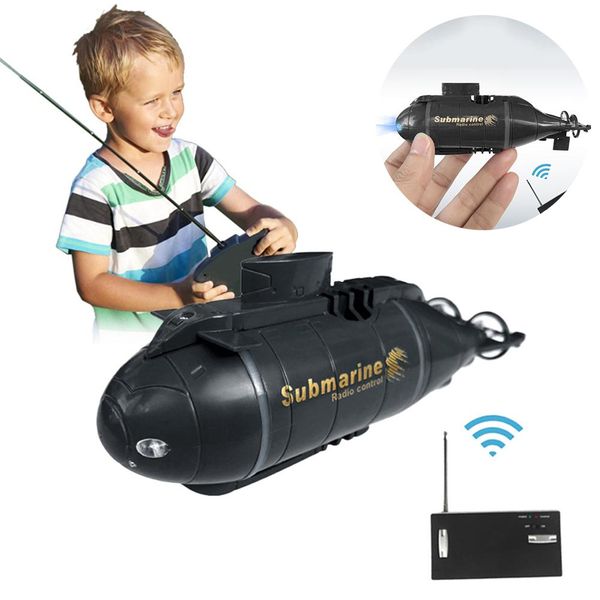 

wireless mini rc submarine ship boat with led light toy gift 6 channels speed boat remote control drone