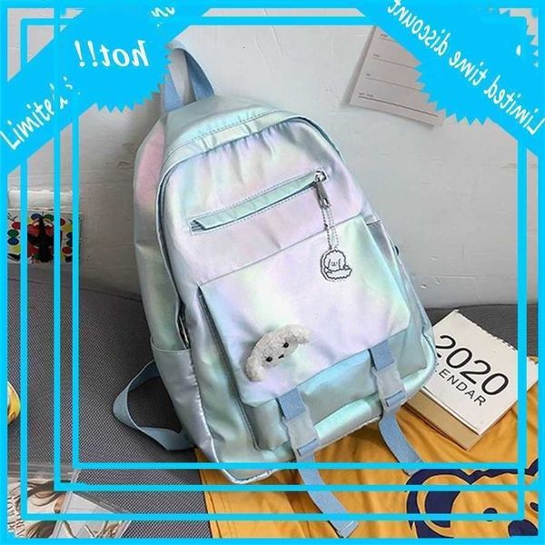 

new fashion women oxford doek color gradient ladies hanger student backpack children travel
