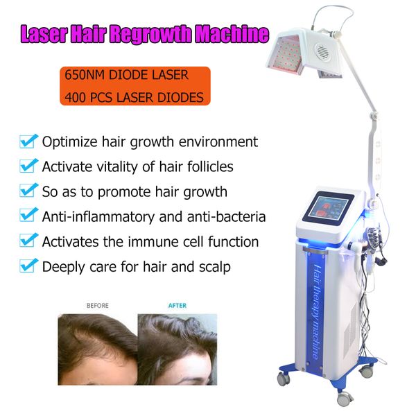 650nm lllt soft laser terapia dispositivo cabelo-crescimento pente tratamento de perda de cabelo cabelo rápido regrow máquina homens mulheres cinza-cabelo calvície cura