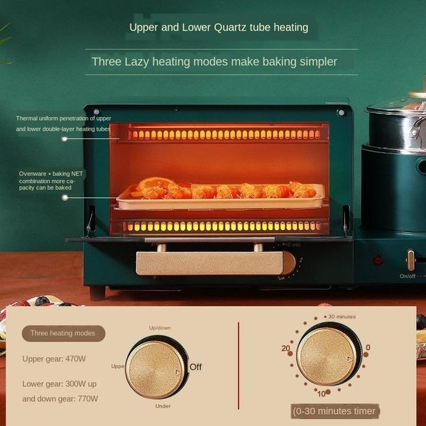 

multi-function four-in-one automatic oven toaster household breakfast machine bread maker toaster bread machines220v
