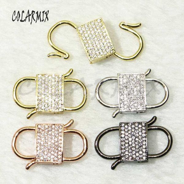 

6pcs double lock pendants lock clasp pendant mix colors jewelry accessories for jewelry making bolt screw fashion 507191, Bronze;silver