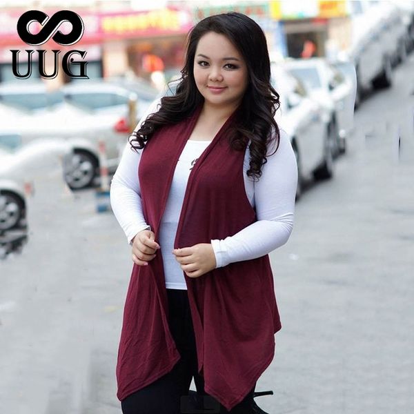 

uug women vest waistcoat female large plus size sleeveless outwear spring summer autumn cardigan casual clothing y200512, Black;white