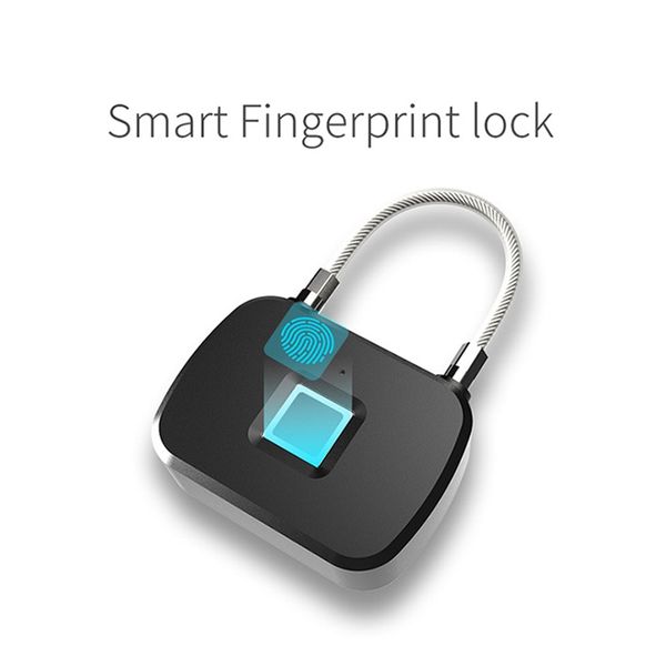 

fingerprint smart padlock lock 360 degree angel fingerprint recognize 10 group fingerprint storage luggage padlock door lock