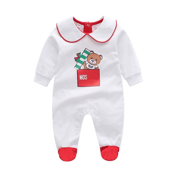 

2021 spring baby girl clothes cartoon bear kids soft cotton rompers kids jumpsuits pajamas infant girl boys clothes baby costumes, Blue