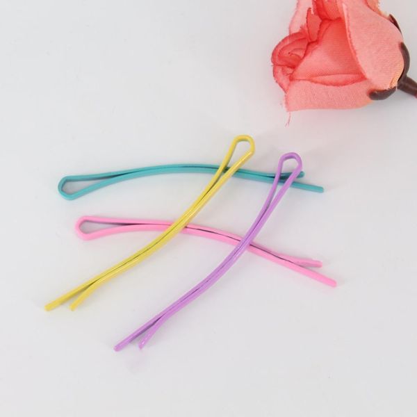 

4050pcs gradient hair clip for women hair accessories for kids headwear mixing color hairpin pin painted metal barrettes 6cm bbyqwd sweet07, Black;brown