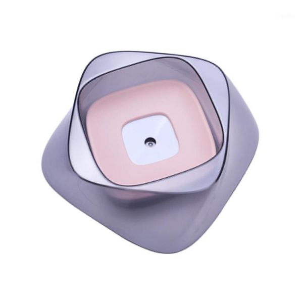 

pet dog cat no-spill splash-water bowl slow feeder 1400ml silicone feeding bowl1