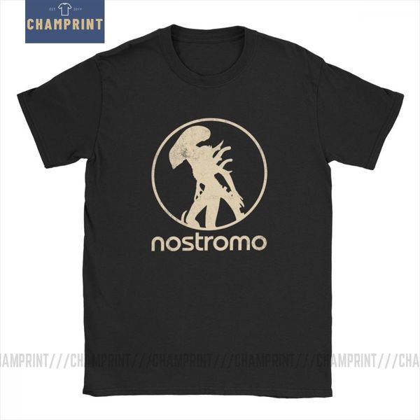 

sport nostromo alien xenomorph plus logotype t-shirts men cotton t shirt covenant alien vs predator short sleeve tee shirt 6xl